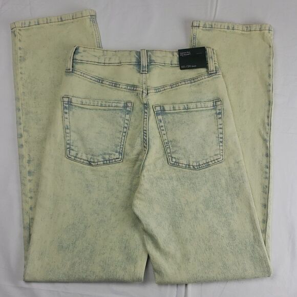 Wild Fable Women's 00 Light Green Acid Wash Jeans - Picture 2 of 16